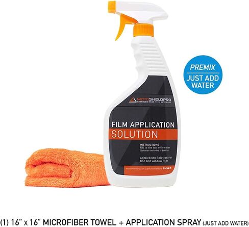 مجموعة تطبيق تظليل النوافذ من MotoShield Pro مكونة من 9 قطع، حمالة صدر شفافة، أدوات تثبيت تظليل النوافذ PPF DIY، تتضمن رذاذ تطبيق صبغة 500 مل in Kuwait