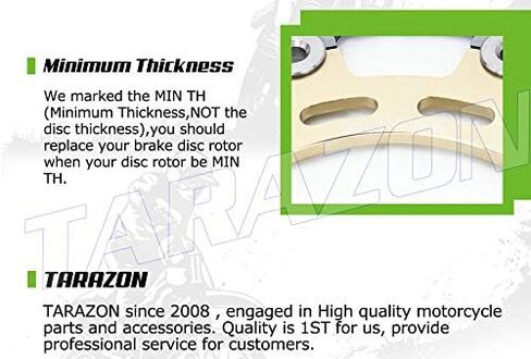 TARAZON Front Rear Brake Rotors and Brake Pads for Yamaha YZF R1 2004 2005 2006 in Kuwait