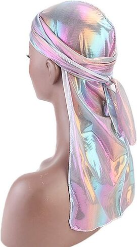 قبعة قرصان ملفوفة بعمامة حريرية لامعة للأطفال وأشرطة طويلة وعريضة للأولاد والبنات in Kuwait