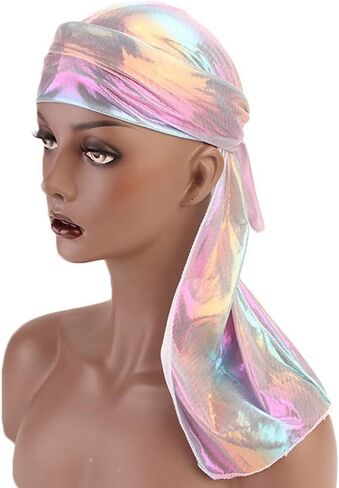 قبعة قرصان ملفوفة بعمامة حريرية لامعة للأطفال وأشرطة طويلة وعريضة للأولاد والبنات in Kuwait