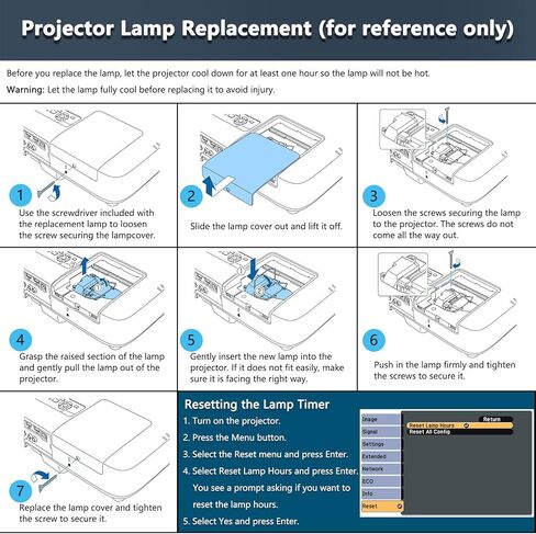 Replacement Projector Lamp Module for EPSON ELPLP95 V13H010L95 with Home Cinema 1450 1080p Power Lite 2065 2155W 2165W 2245U 2250U (Original Factory Bulb with Housing) in Kuwait