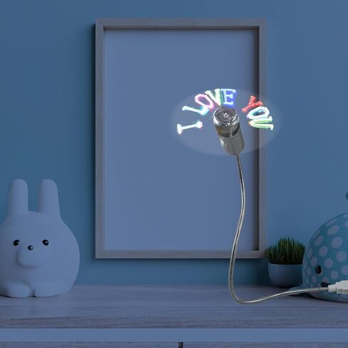 POPETPOP USB مراوح الساعة، مروحة USB صغيرة قابلة للبرمجة وتحرير شاشة LED مروحة تبريد محمولة للمكتب والمنزل in Kuwait