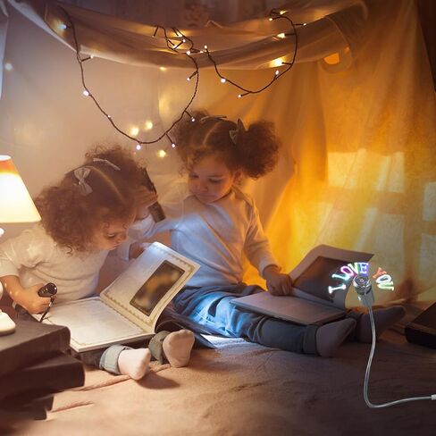 POPETPOP USB مراوح الساعة، مروحة USB صغيرة قابلة للبرمجة وتحرير شاشة LED مروحة تبريد محمولة للمكتب والمنزل in Kuwait
