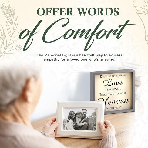 Memorial Gifts Light - Sympathy Gifts for Loss of Loved One - In Memory of Loved One Gifts - Bereavement Gifts For Loss of a Mother Sympathy Gifts - Memorial Gifts for Loss of Father Condolences Gift in Saudi Arabia