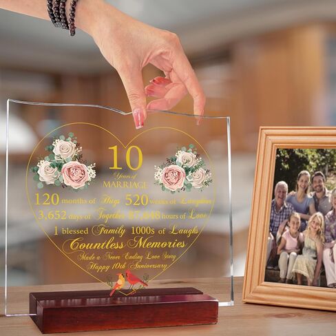 أفضل الهدايا الرومانسية للذكرى العاشرة للزفاف للآباء والأزواج. هدايا للذكرى العاشرة، وهدايا تزيين الذكرى السنوية العاشرة للزفاف للأصدقاء في الذكرى السنوية العاشرة لزواجهم. in Kuwait