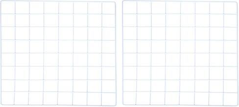 YOKIVE 2Pcs Iron Wire Grid Panel, Decorative Panels Board | Photo Pictures Display Holders Hanging Frame for Home Office (White, 16"x16") in Saudi Arabia