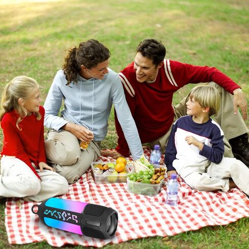 Linkidea Silicone Speaker Case Cover Compatible with JBL Pulse 3 Wireless Bluetooth IPX7 Waterproof Speaker Case, Protective Soft Skin Sleeve, Travel Carrying Pouch with Keychain Hook (Black) in Saudi Arabia