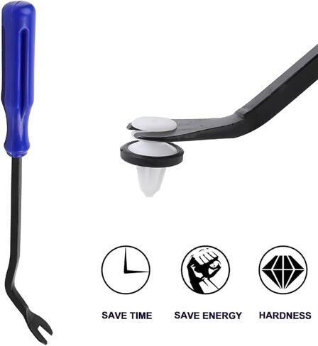 AXELECT 120 PCS Car Clips with Fastener Removal Tool, Car Push Pins Retainer Fender Clip, 6 Different Bumper Rivet Clip for Almost Vehicles in Saudi Arabia