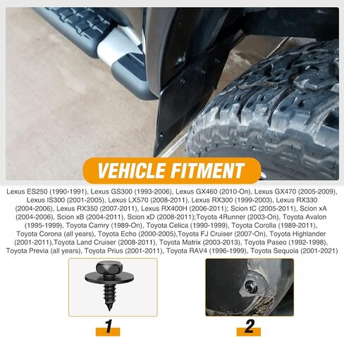 GOOACC 50 قطعة باب السيارة لوحة الكسوة التجنيب كليب الوفير السحابة برشام كليب لسيارات BMW 51411973500 سلسلة 3، 5 و 7 E46 E36 E34 E38 E39 M3-مع حلقة الختم in Saudi Arabia