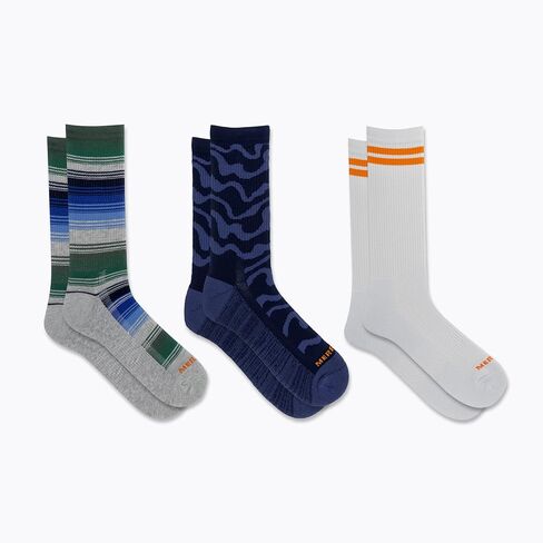 Merrell Men's and Women's Recycled Everyday Socks-3 Pair Pack-Repreve Mesh in Saudi Arabia