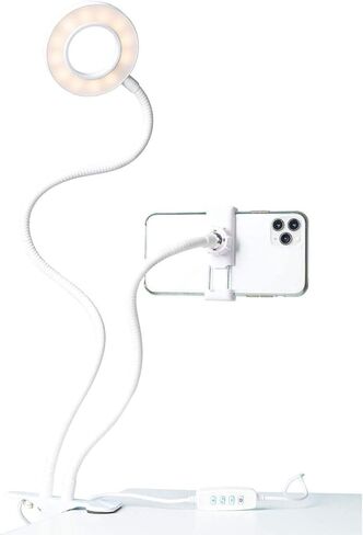Shine - Minimalist Selfie LED Ring Light with Desk Clip and Cell Phone Holder | 3 Adjustable Light Modes | Brighten up Your Photos and Videos on TikTok, Zoom, IG, and Everyday Life in Kuwait