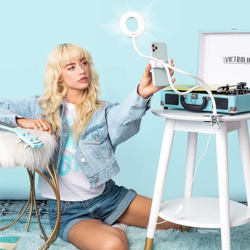 Shine - Minimalist Selfie LED Ring Light with Desk Clip and Cell Phone Holder | 3 Adjustable Light Modes | Brighten up Your Photos and Videos on TikTok, Zoom, IG, and Everyday Life in Kuwait