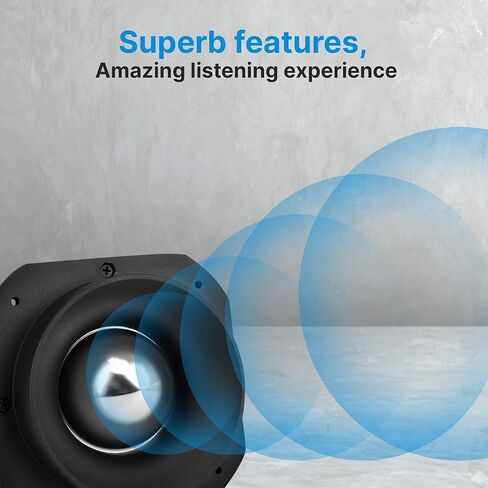 مكبر صوت للسيارة مقاس 3 بوصات من بيراميد - قوة 1000 وات عالية القوة 3 بوصات نظام مكبر صوت من التيتانيوم الفائق مع إطار من الألومنيوم المصبوب، تردد 2 كيلو هرتز - 25 كيلو هرتز، 109 ديسيبل، 4-8 أوم، مغناطيس TW57 شديد التحمل 100 أونصة، أسود in Kuwait