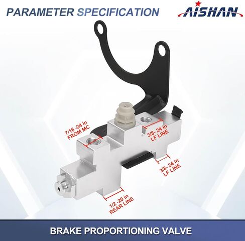 Brake Proportioning Valve Compatible for 1989-1994 GMC Chevy Truck C/K 1500 2500 3500 Replace# 15606198, 172-2069 in Saudi Arabia