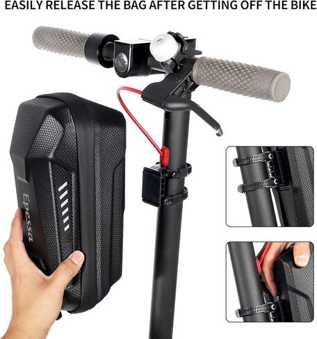 Epessa Universal Scooter Bag, Scooter Storage Bag, Scooter Handlebar Bag, Compatible with Scooters, Bikes, Segway Ninebot and NIU, for Carrying Charger Tools Repair Tools(2L) in Kuwait