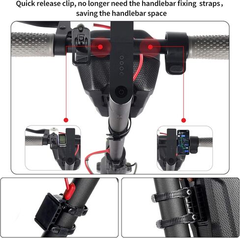Epessa Universal Scooter Bag, Scooter Storage Bag, Scooter Handlebar Bag, Compatible with Scooters, Bikes, Segway Ninebot and NIU, for Carrying Charger Tools Repair Tools(2L) in Kuwait