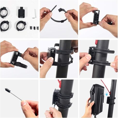 Epessa Universal Scooter Bag, Scooter Storage Bag, Scooter Handlebar Bag, Compatible with Scooters, Bikes, Segway Ninebot and NIU, for Carrying Charger Tools Repair Tools(2L) in Kuwait