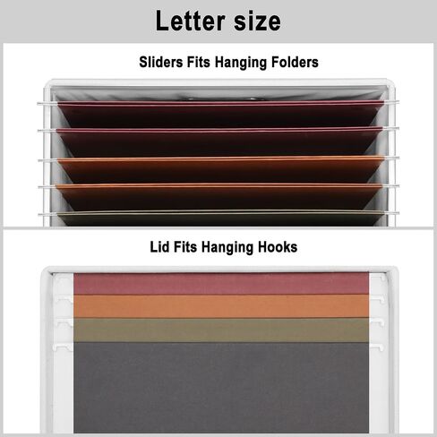 File Organizer Box, Collapsible Storage Filling Box with Lid for Letter Legal Size Hanging Folders Decorative Linen File Folder Box Document Storage Filing Bin, Black 2 Pack in Saudi Arabia