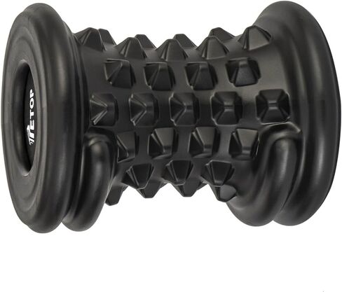 TETOP Wheel Foam Roller, Targeted Muscle Roller for Deep Tissue Massage, Head/Neck/Shoulder/Leg/Foot/Calf Massager for Pain Relief and Circulation(Black) in Saudi Arabia
