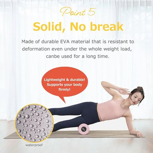 TETOP Wheel Foam Roller, Targeted Muscle Roller for Deep Tissue Massage, Head/Neck/Shoulder/Leg/Foot/Calf Massager for Pain Relief and Circulation(Black) in Saudi Arabia