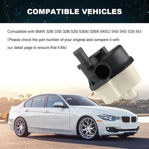 مضخة كشف تسرب بخار الوقود من WATERWICH متوافقة مع BMW 328i 550i 530i 525i 528i لاستبدال 0261222018 16137193479 310-601 16136764191 16136752551 in Saudi Arabia