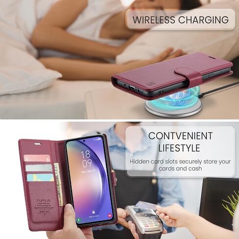 FLIPALM Wallet Case for Samsung Galaxy A54, Black in Kuwait