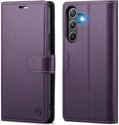 for Samsung Galaxy A54 5G Wallet Case with RFID Blocking Credit Card Holder, PU Leather Folio Flip Kickstand Protective Shockproof Cover Women Men for Samsung A54 Phone case(Black) in Saudi Arabia