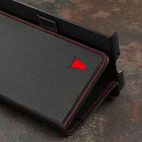 حافظة هاتف TORRO متوافقة مع هاتف Samsung Galaxy Z Fold5 - حافظة محفظة جلدية فاخرة مع وظيفة الحامل وفتحات للبطاقات (أسود) in Saudi Arabia