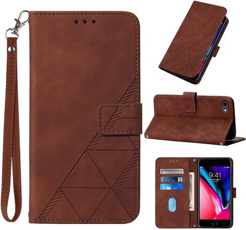 Flip Wallet Case for iPhone 8/7/6/6S/SE 2022/SE 2020 Blue in Kuwait