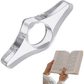 حامل صفحة الكتاب للقراءة ، وهرف أكريليك صافٍ مع إبهام أو حلقة إصبع ، وإشارة مرجعية للقارئ النشط ، ومثليّة ومحمولة للورق أو الغلاف (المتوسطة (0.85in/21.5mm))
