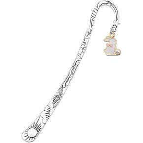 WSNANG BUNNY RABBIT GIFT RABBIT LOKERMAND ARBBIT LOPION GIFT GUTE Animal Jewelry Gift for Kids Bookworms (Bookmark Rabbit)