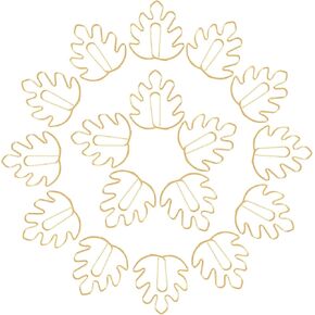 20pcs Monstera Leaf Paper Clips, Shiny Leaf Shape Bookmark Paperclip, Mini Cute Page Markers Office Supplies for Planner Notebooks Scrapbooks File Organizer Gift Wrapping Decoration- Gold