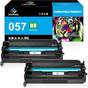 استبدال خرطوشة الحبر المتوافقة مع Leciroba لـ Canon 057 لـ ImageClass MF445DW MF448DW MF449DW LBP226DW LBP227DW LBP228DW LBP220 MF440