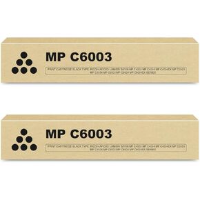 MP C6003 Black Toner High Yield Compatible MPC6003 Black Replacement for Ricoh MP C6003 Toner Black 841849 for MPC6003 MPC4503 MPC5503 MPC4504 MPC4504ex MPC5504 MPC6004 MPC6004ex MPC6503 Printer