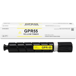 GPR-55 Yellow Toner Cartridge Compatible for Canon GPR55 0484C003 for ImageRunner Advance C5535i C5540i C5550i C5560i Printer