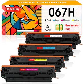 استبدال خرطوشة الحبر المتوافقة مع Canon 067 067H خرطوشة الحبر CRG-067H CRG067 عائد مرتفع لـ Canon ImageClass MF656CDW LBP632CDW MF653CDW MF654CDW (Black Cyan Magenta Yellow)