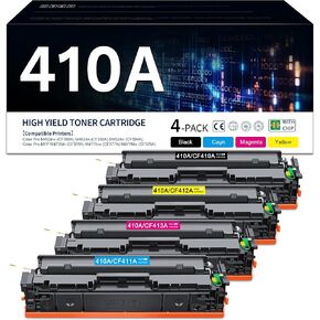 410A خراطيش الحبر بديل لـ HP 410A CF410A CF411A CF412A CF413A للاستخدام مع ملونة LASERJET PRO MFP M477FDW M477FDN M477FNW PRO M452DN M452NW M452DW PRINTER