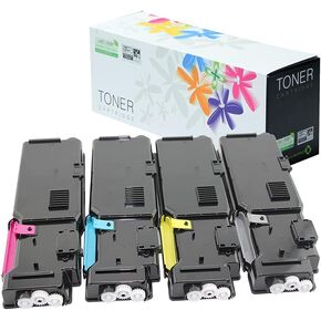 تم إعادة تصنيعها لخلاط Xerox Phaser 6600 66N 6600DN WorkCentre 6605 6605N 6605DN TONER CARTRIDGE (Black 106R02228 ، Yellow 106R02227 ، Magenta 106R0226 ، Cyan 106r0225 ، 4-pack)