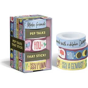 Em & Friends Pep يتحدث عنك ولكم! مجموعة شريط Washi من 3 لفات شريط Washi