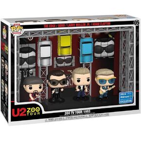 Funko Pop Moment Deluxe: U2 S Zoo TV Tour (1993) Vinyl Figures (2022 Limited Edition Exclusive)