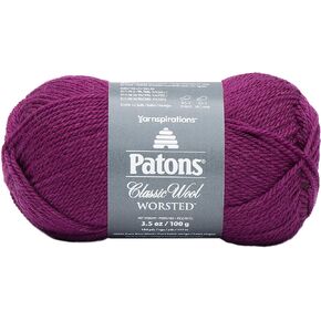 Patons Classic Wool Yarn, Amaranth