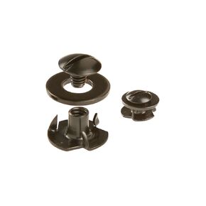 Tandy Leather Screw Post W/Nut 1/4 "(6 مم) أسود 4/PK 1290-08