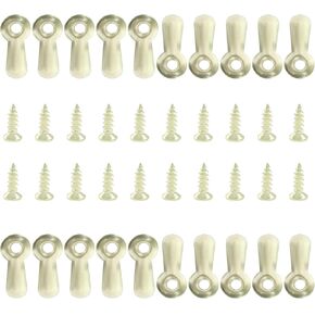 100 Pcs Metal Picture Frames Turn Button Fasteners with 100 Pcs Screws, Photo Frame Hardware Photo Frame Clips for DIY Frame Drawing Picture Photos Posters (Black)