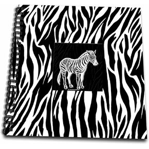 3Dross DB_38699_2 Zebra Print with Zebra-Memory Book ، 12 × 12 بوصة