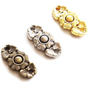 0.28 '' × 0.59 '' Tiny Metal Retro 2 buckles مزخرفة ، أبازيم ملابس دمية صغيرة ، مثالية لخياطة ملابس الدمية (5 مساءً)