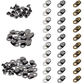 dicosmetic 30 مجموعات حذاء حذاء السنانير الدانتيل بوكيل سبيكة السنانير الدانتيل السنانير مع المسامير لتسلق أحذية العمل