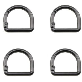 4pcs 30x28mm d شكل زنبرك الابتعاد السوداء كتف حزام موصل الإبزيم أجهزة الإكسسوارات