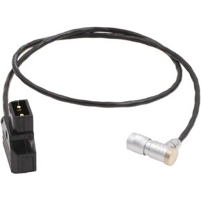 BP-U65 V-Mount Battery Power Cable for PortKeys BM5 BM7 HH7 HS7T Monitor, D-Tap to Right Angle 4 Pin, 40cm