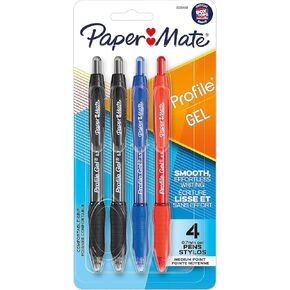 Paper Mate Mate Profile Gel ، 4 / Pack (حزمة 2)