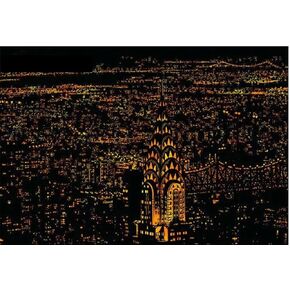 ملصقات Jefuzh Night View Scratch Off Maps Wall Painting (New York)
